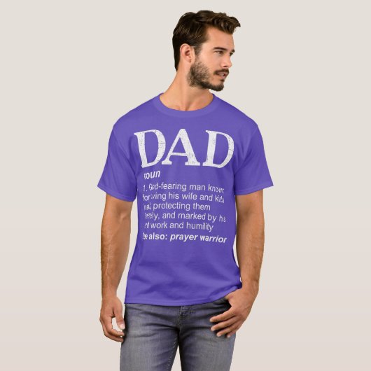 Christelijke pap Definition vaders dag DAD T-shirt (Voorkant volledig)