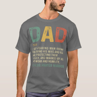 Christelijke pap Definition vaders dag DAD T-shirt
