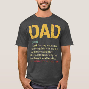 Christelijke papa Definition vaders dag DAD Vintag T-shirt