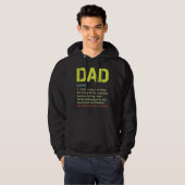 Christelijke papa Definition vaders Dag Pap 2 Hoodie (Voorkant volledig)