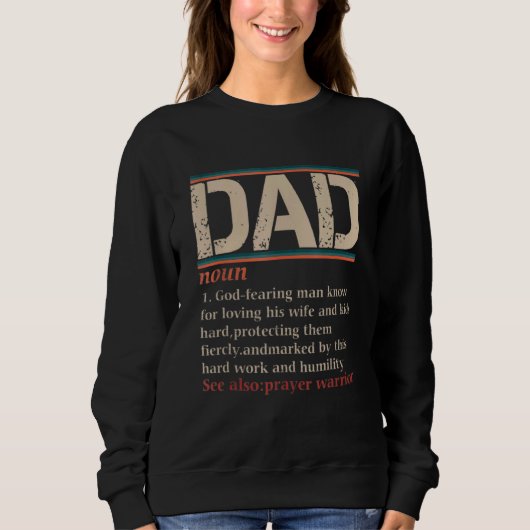 Christelijke papa Definition vaders Dag Pap 2 Trui (Voorkant)