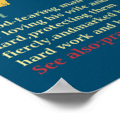 Christelijke papa Definition vaders Dag Pap Poster (Hoek)