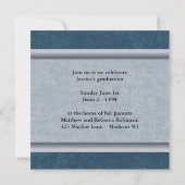 Christelijke Parochial School Foto Afstuderen Blau Kaart (Achterkant)