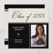 Christelijke Parochial School Foto Afstuderen Kaart (Voorkant / Achterkant)