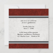 Christelijke Parochial School Foto Afstuderen Rood Kaart (Achterkant)