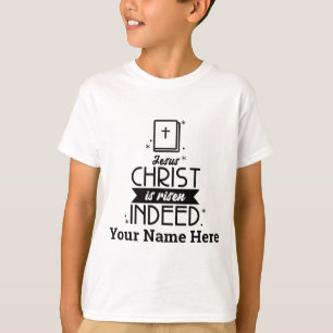 Christelijke Pasen Jezus is inderdaad verhoogd T-shirt