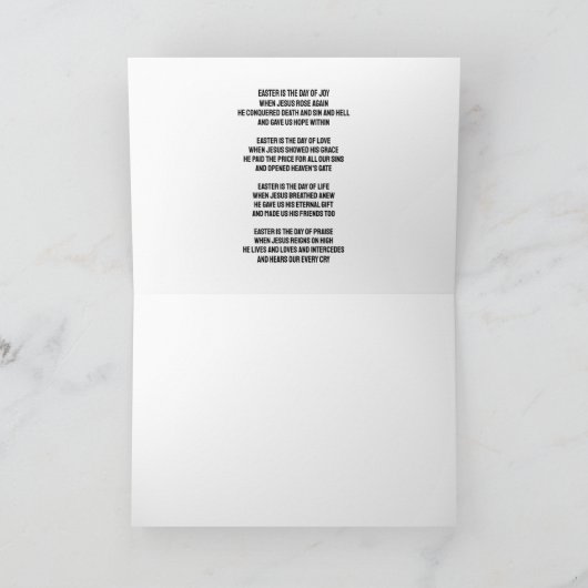 Christelijke Pasen Kaart (Binnen)