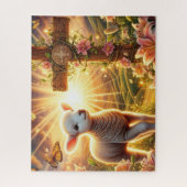 Christelijke Pasen Lam Met Kruis Legpuzzel (Verticaal)
