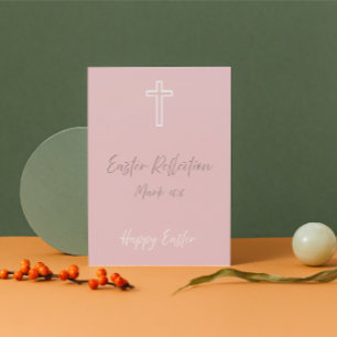 Christelijke Pasen-reflectiekaart – Markus 16:6 Bi Feestdagen Kaart
