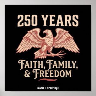 Christelijke Patriottische 2026 Jubileum Geloven F Poster