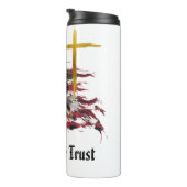 *~* Christelijke Patriottische Adelaar Vlag Gouden Thermosbeker (Geroteerd rechts)