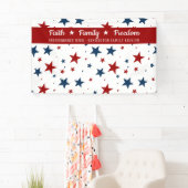 Christelijke patriottische sterren achtergrond spandoek (Insitu)