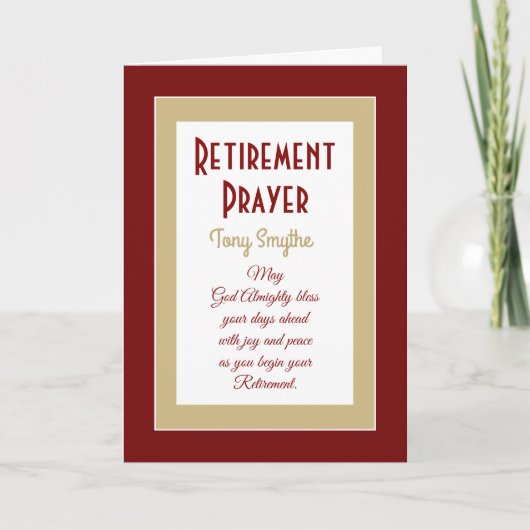 Christelijke Pensioentekaart Feestdagen Kaart (Voorkant)