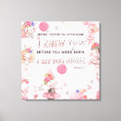 Christelijke peuterspeelzaal kunst - Jeremia Bijbe Canvas Afdruk (Voorkant)