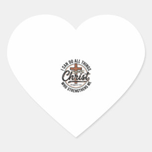 Christelijke Philippenzen 4_13 Vintage Citat Shirt Hart Sticker