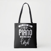 Christelijke Pianist Religieuze Muziek Lord Piano Tote Bag (Voorkant)
