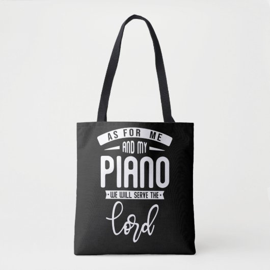 Christelijke Pianist Religieuze Muziek Lord Piano  Tote Bag (Voorkant)