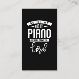 Christelijke Pianist Religieuze Muziek Lord Piano  Visitekaartje
