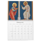 Christelijke pictogramkalender kalender (Feb 2027)