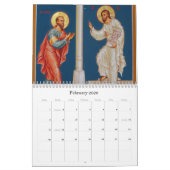 Christelijke pictogramkalender kalender (Feb 2026)