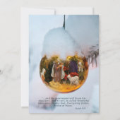 Christelijke Pine Photo Natitivity-scripts op Teru Feestdagenkaart (Achterkant)
