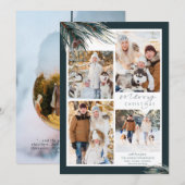 Christelijke Pine Photo Natitivity-scripts op Teru Feestdagenkaart (Voorkant / Achterkant)