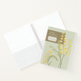 Christelijke planner Faith Journal Yellow Flowers Notitieboek