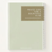 Christelijke planner Faith Journal Yellow Flowers Notitieboek (Achterkant)