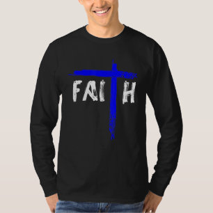 Christelijke politiefunctionaris voor gelovigen en t-shirt