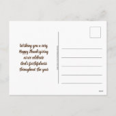 Christelijke pompoen DANKBAAR Happy Thanksgiving Feestdagenkaart (Achterkant)
