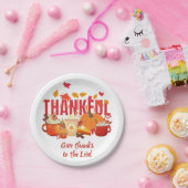 Christelijke pompoen Thanksgiving DANKBAAR Papieren Bordje (Feest)