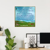 Christelijke poster van Bijbelscriptie (Thuiskantoor)