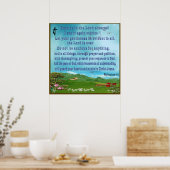 Christelijke poster van Bijbelscriptie (Keuken)