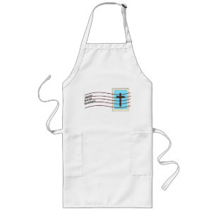 Christelijke postzegelstang Apron Lang Schort