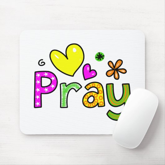 Christelijke Pray Greeting tekstexpressie bevestig Muismat (Met muis)