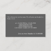 Christelijke Praying Hands Pastor Christianence Ca Visitekaartje (Achterkant)