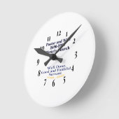Christelijke predikant pensioenklok ronde klok (Hoek)