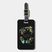 Christelijke prijsopgave art - Matthew 6:11 Bagagelabel (Voorkant verticaal)