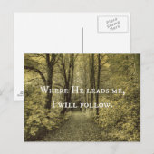 Christelijke prijsopgave briefkaart (Voorkant / Achterkant)