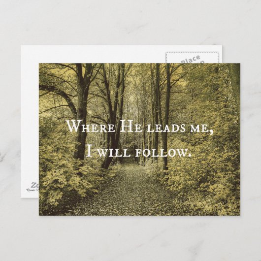 Christelijke prijsopgave briefkaart (Voorkant / Achterkant)