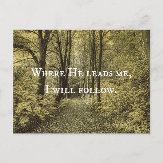 Christelijke prijsopgave briefkaart (Voorkant)