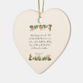 Christelijke prijsopgave - Deuteronomie 33:12 Keramisch Ornament (Links)