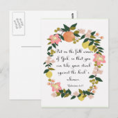 Christelijke prijsopgave - Ephesians 6:11 Briefkaart (Voorkant / Achterkant)