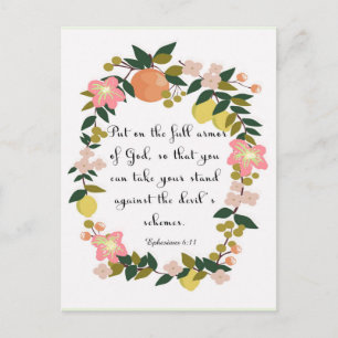 Christelijke prijsopgave - Ephesians 6:11 Briefkaart
