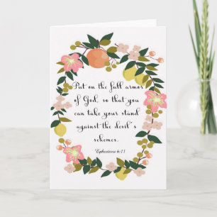 Christelijke prijsopgave - Ephesians 6:11 Feestdagen Kaart