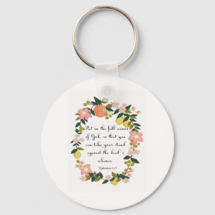 Christelijke prijsopgave - Ephesians 6:11 Sleutelhanger