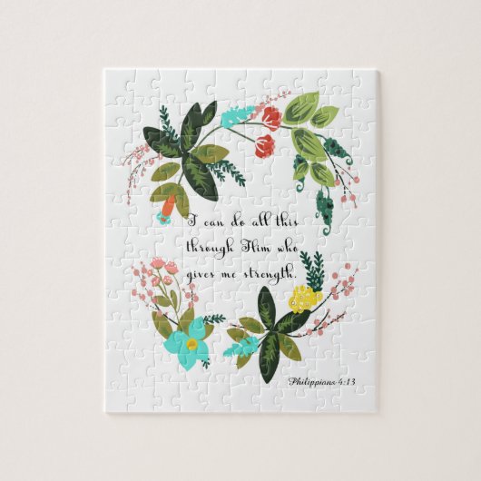 Christelijke prijsopgave - Filippijnen 4:13 Legpuzzel (Verticaal)