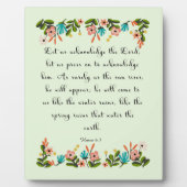 Christelijke prijsopgave - Hosea 6:3 Fotoplaat (Voorkant)