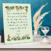 Christelijke prijsopgave - Hosea 6:3 Fotoplaat (Zijkant)