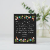 Christelijke prijsopgave - Isaiah 43:2 Briefkaart (Staand voorkant)